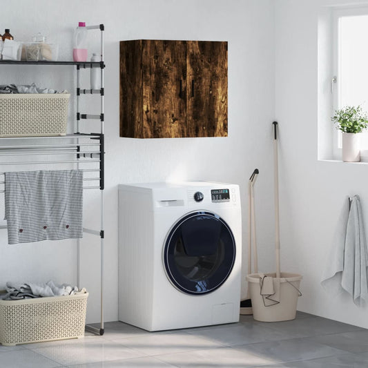 Armadietto a Muro Rovere Fumo 60x31x60 cm in Legno Multistrato | homemem39