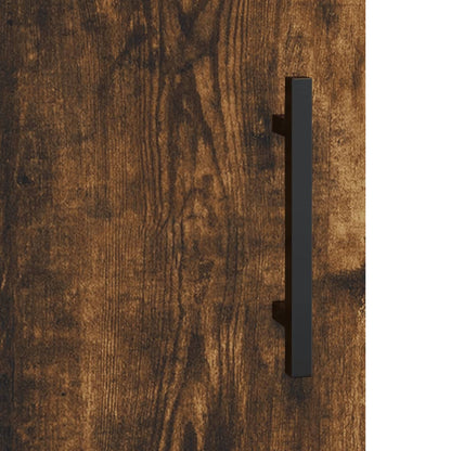 Armadietto a Muro Rovere Fumo 60x31x60 cm in Legno Multistrato