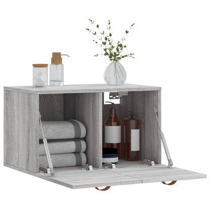 Mobile a Parete Grigio Sonoma 60x36,5x35cm in Legno Multistrato | homemem39