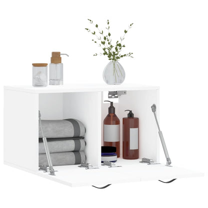 Mobile a Parete Bianco 60x36,5x35 cm in Legno Multistrato | homemem39