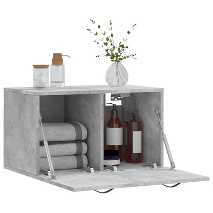 Mobile a Parete Grigio Cemento 60x36,5x35 cm Legno Multistrato | homemem39