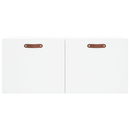 Mobile a Parete Bianco 80x36,5x35 cm in Legno Multistrato - homemem39