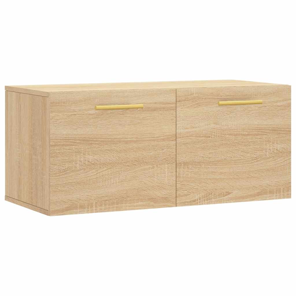 Mobile a Parete Rovere Sonoma 80x36,5x35 cm Legno Multistrato | homemem39