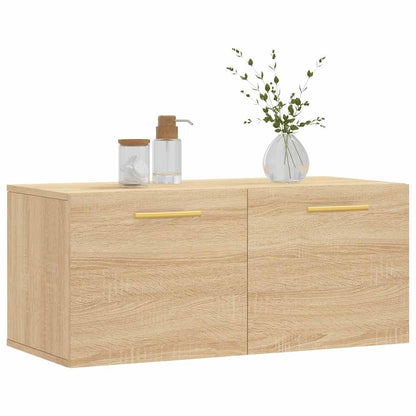 Mobile a Parete Rovere Sonoma 80x36,5x35 cm Legno Multistrato | homemem39