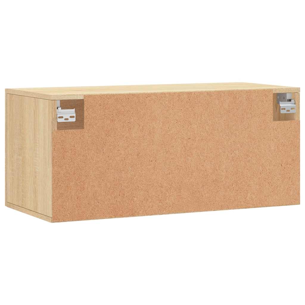 Mobile a Parete Rovere Sonoma 80x36,5x35 cm Legno Multistrato | homemem39