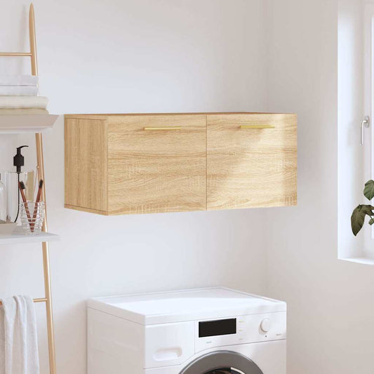 Mobile a Parete Rovere Sonoma 80x36,5x35 cm Legno Multistrato | homemem39
