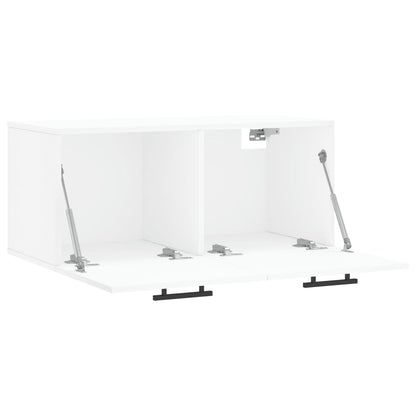 Mobile a Parete Bianco 80x36,5x35 cm in Legno Multistrato | homemem39
