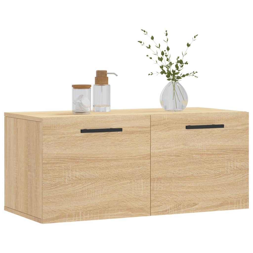 Mobile a Parete Rovere Sonoma 80x36,5x35 cm Legno Multistrato | homemem39