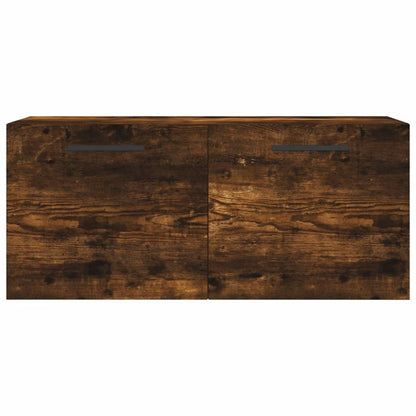 Mobile a Parete Rovere Fumo 80x36,5x35 cm in Legno Multistrato | homemem39