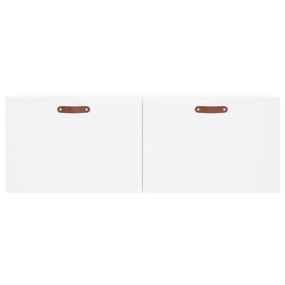 Mobile a Parete Bianco 100x36,5x35 cm in Legno Multistrato | homemem39