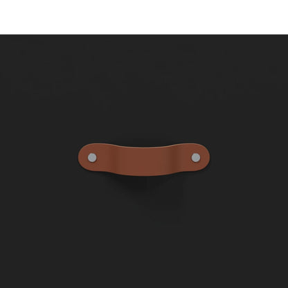 Mobile a Parete Nero 100x36,5x35 cm in Legno Multistrato - homemem39