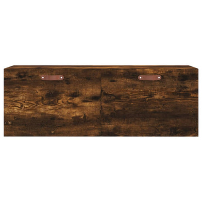 Mobile a Parete Rovere Fumo 100x36,5x35 cm in Legno Multistrato | homemem39