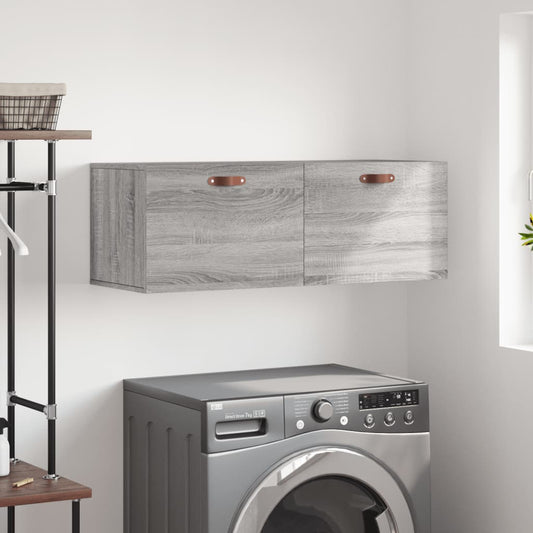 Mobile a Parete Grigio Sonoma 100x36,5x35 cm Legno Multistrato | homemem39