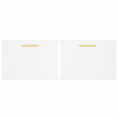 Mobile a Parete Bianco 100x36,5x35 cm in Legno Multistrato | homemem39