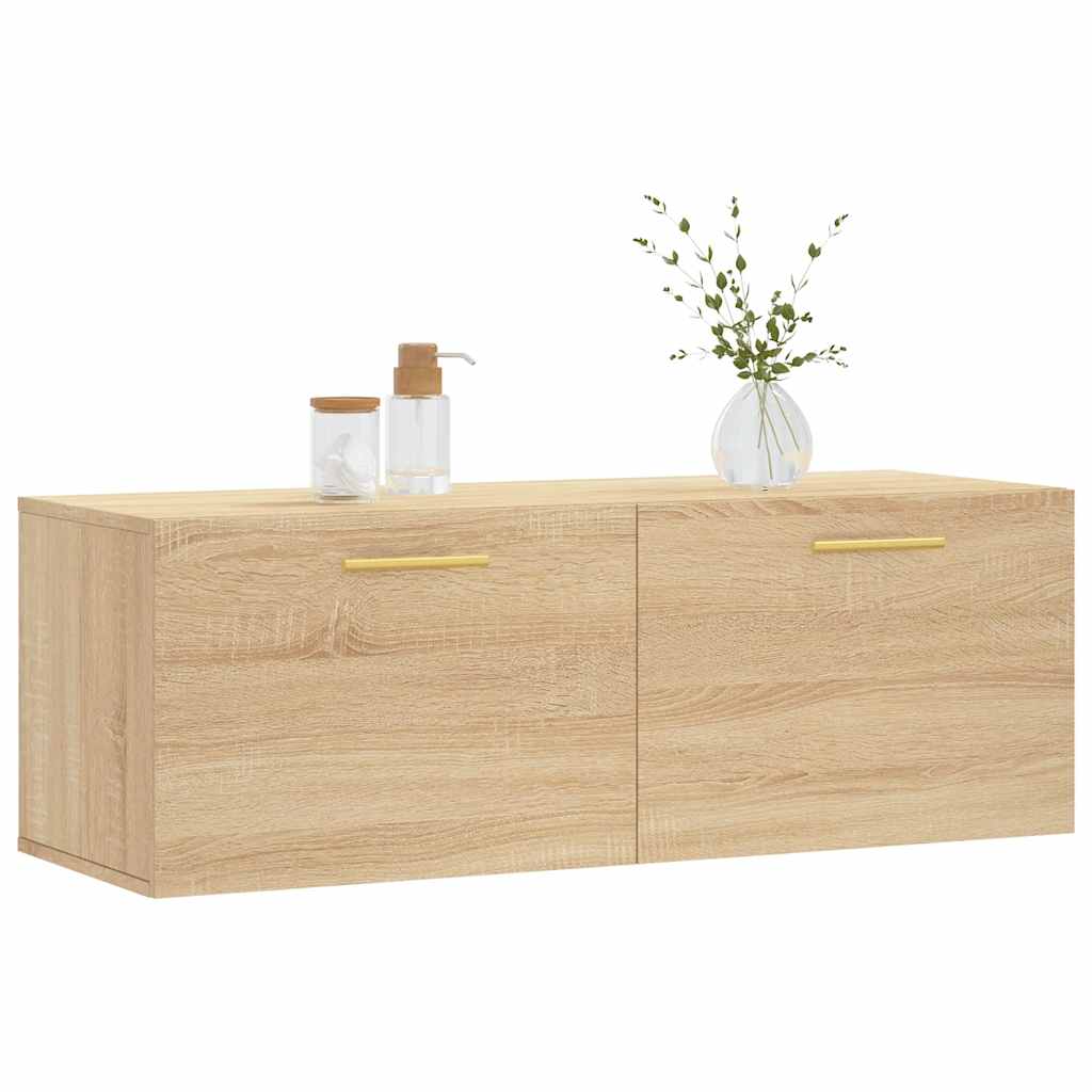 Mobile a Parete Rovere Sonoma 100x36,5x35 cm Legno Multistrato | homemem39