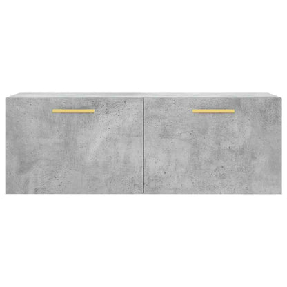 Mobile a Parete Grigio Cemento 100x36,5x35 cm Legno Multistrato | homemem39