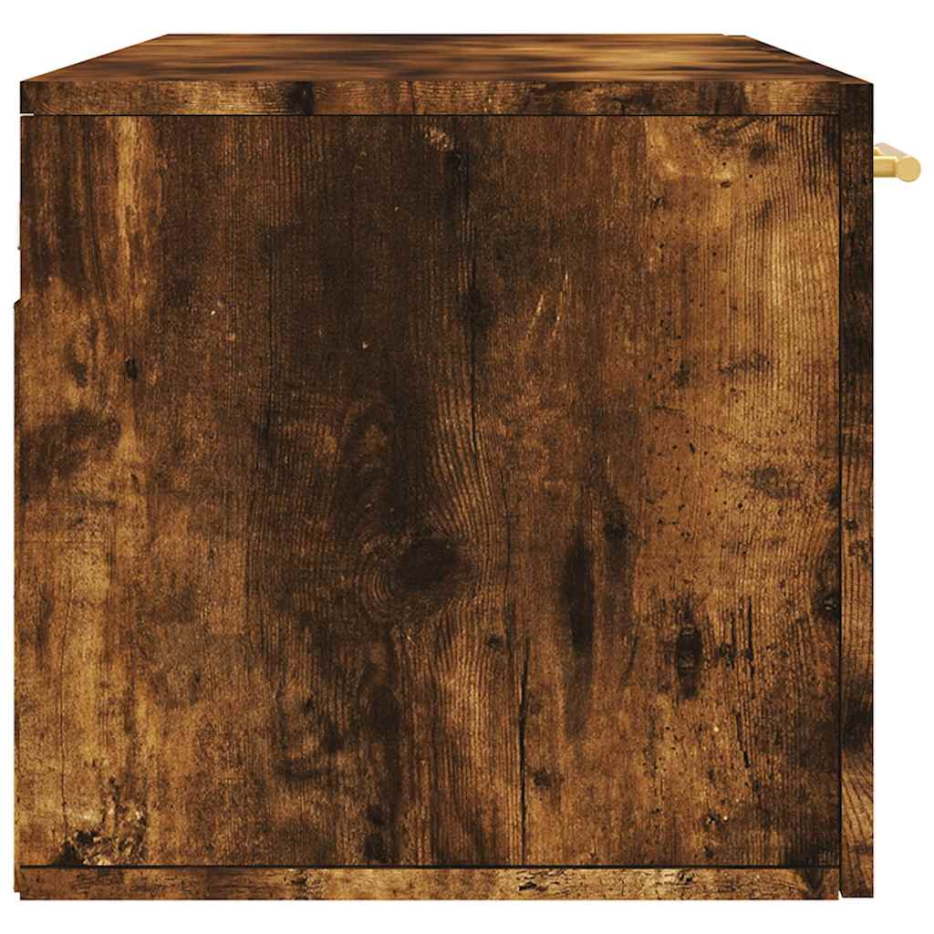 Mobile a Parete Rovere Fumo 100x36,5x35 cm in Legno Multistrato | homemem39
