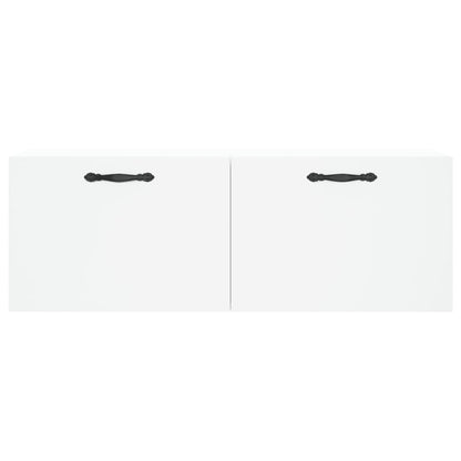 Mobile a Parete Bianco 100x36,5x35 cm in Legno Multistrato | homemem39
