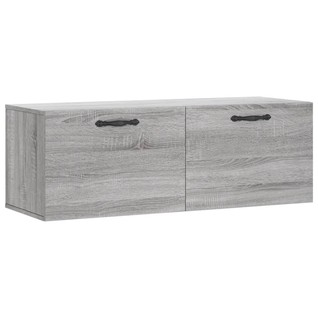 Mobile a Parete Grigio Sonoma 100x36,5x35 cm Legno Multistrato | homemem39