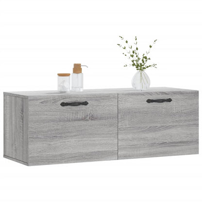 Mobile a Parete Grigio Sonoma 100x36,5x35 cm Legno Multistrato | homemem39