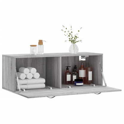 Mobile a Parete Grigio Sonoma 100x36,5x35 cm Legno Multistrato | homemem39