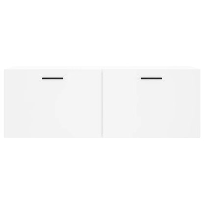 Mobile a Parete Bianco 100x36,5x35 cm in Legno Multistrato | homemem39
