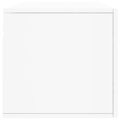 Mobile a Parete Bianco 100x36,5x35 cm in Legno Multistrato | homemem39