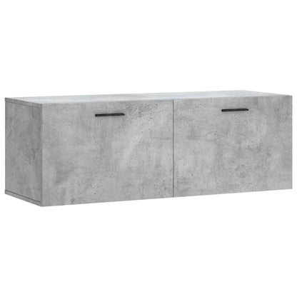 Mobile a Parete Grigio Cemento 100x36,5x35 cm Legno Multistrato | homemem39
