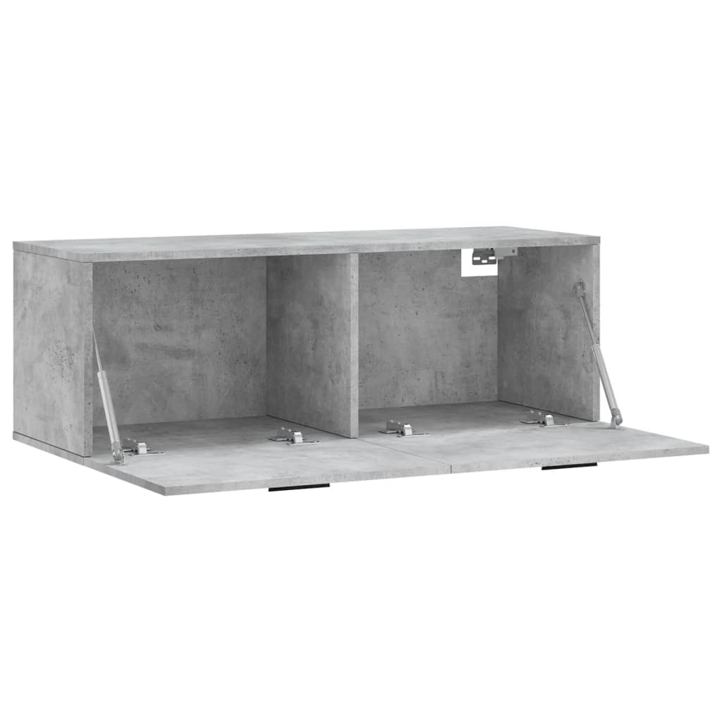 Mobile a Parete Grigio Cemento 100x36,5x35 cm Legno Multistrato | homemem39