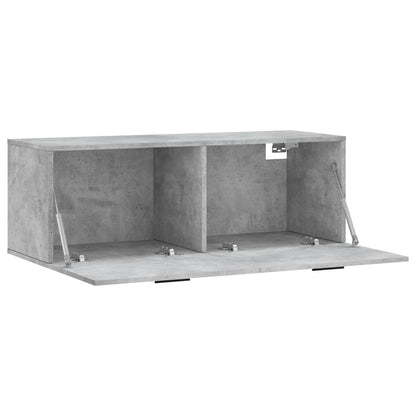 Mobile a Parete Grigio Cemento 100x36,5x35 cm Legno Multistrato | homemem39