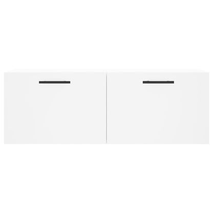 Mobile a Parete Bianco 100x36,5x35 cm in Legno Multistrato | homemem39