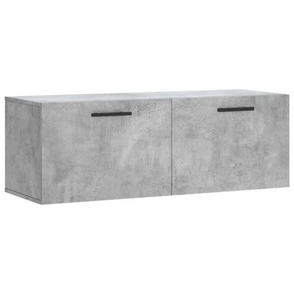 Mobile a Parete Grigio Cemento 100x36,5x35 cm Legno Multistrato | homemem39