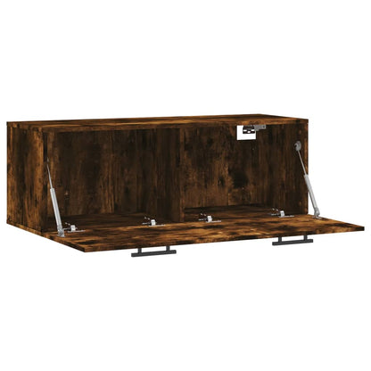 Mobile a Parete Rovere Fumo 100x36,5x35 cm in Legno Multistrato | homemem39