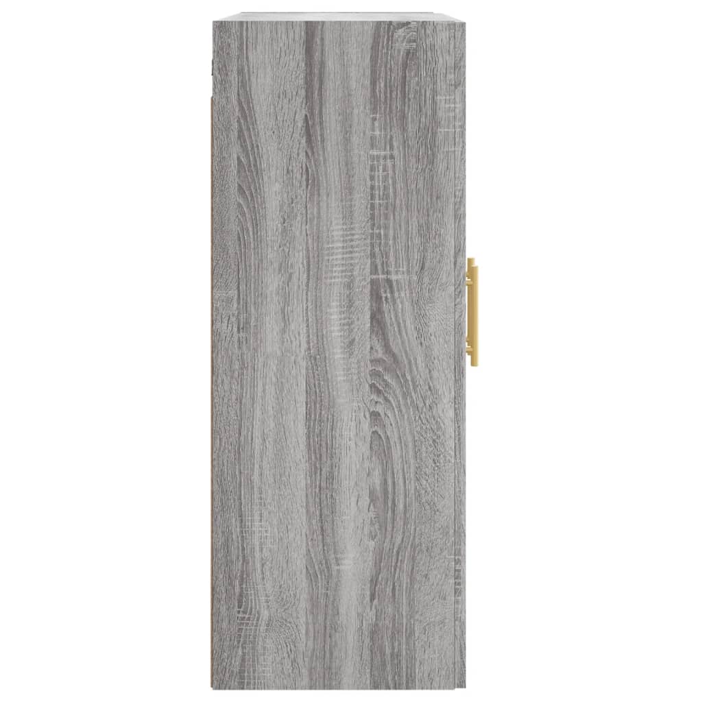 Mobile a Parete Grigio Sonoma 69,5x34x90 cm Legno Multistrato