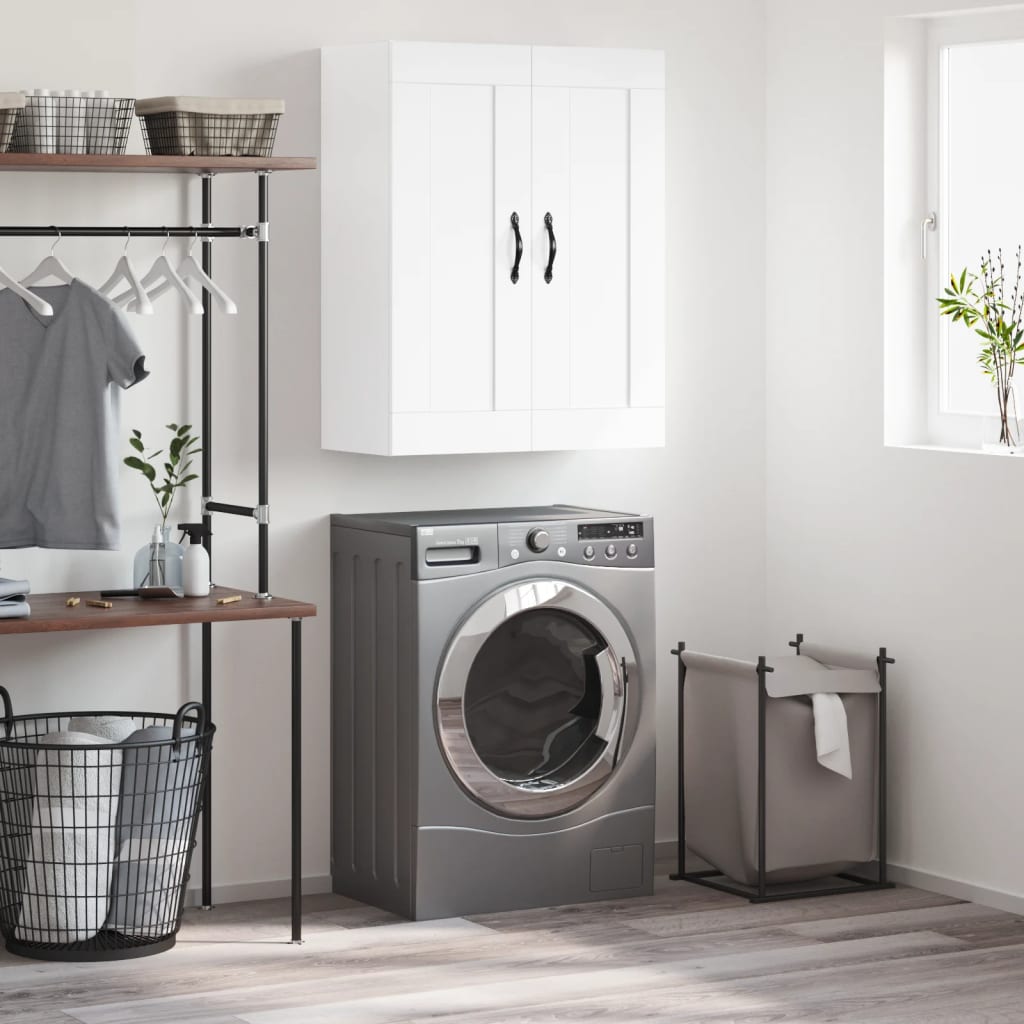 Mobile a Parete Bianco 69,5x34,90 cm in Legno Multistrato - homemem39