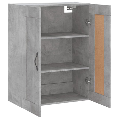 Mobile a Parete Grigio Cemento 69,5x34x90 cm Legno Multistrato - homemem39