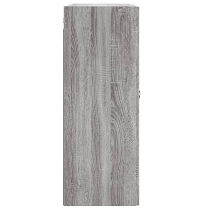 Mobile a Parete Grigio Sonoma 69,5x34x90 cm Legno Multistrato