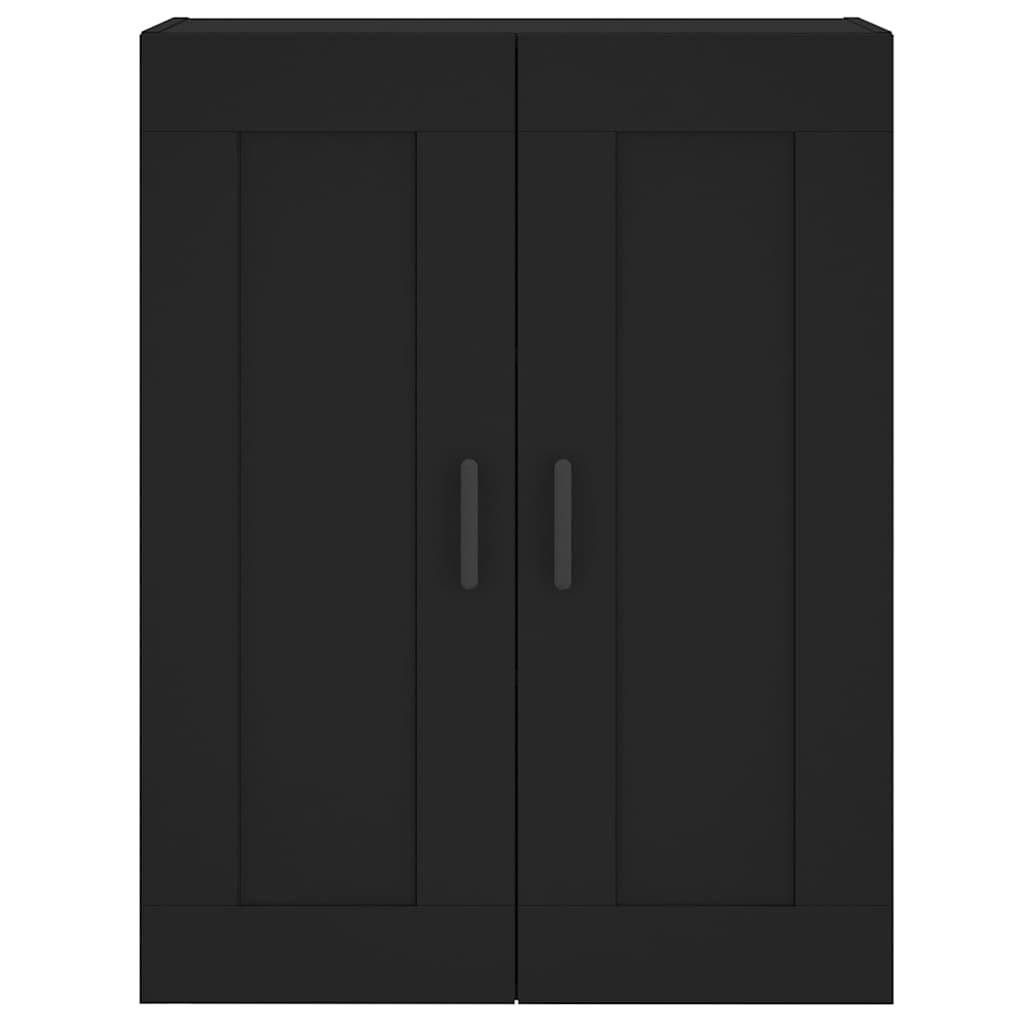 Mobile a Parete Nero 69,5x34,90 cm in Legno Multistrato | homemem39