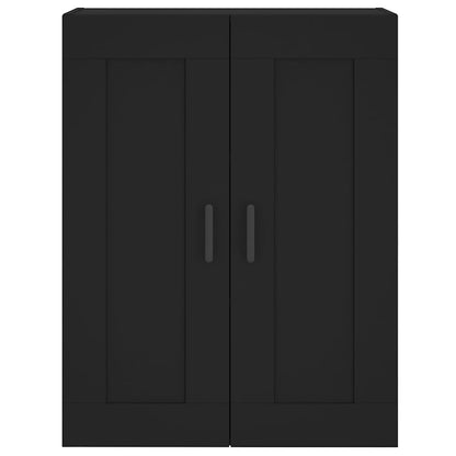 Mobile a Parete Nero 69,5x34,90 cm in Legno Multistrato | homemem39