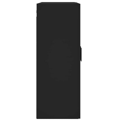 Mobile a Parete Nero 69,5x34,90 cm in Legno Multistrato | homemem39