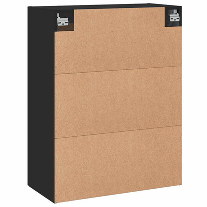 Mobile a Parete Nero 69,5x34,90 cm in Legno Multistrato | homemem39
