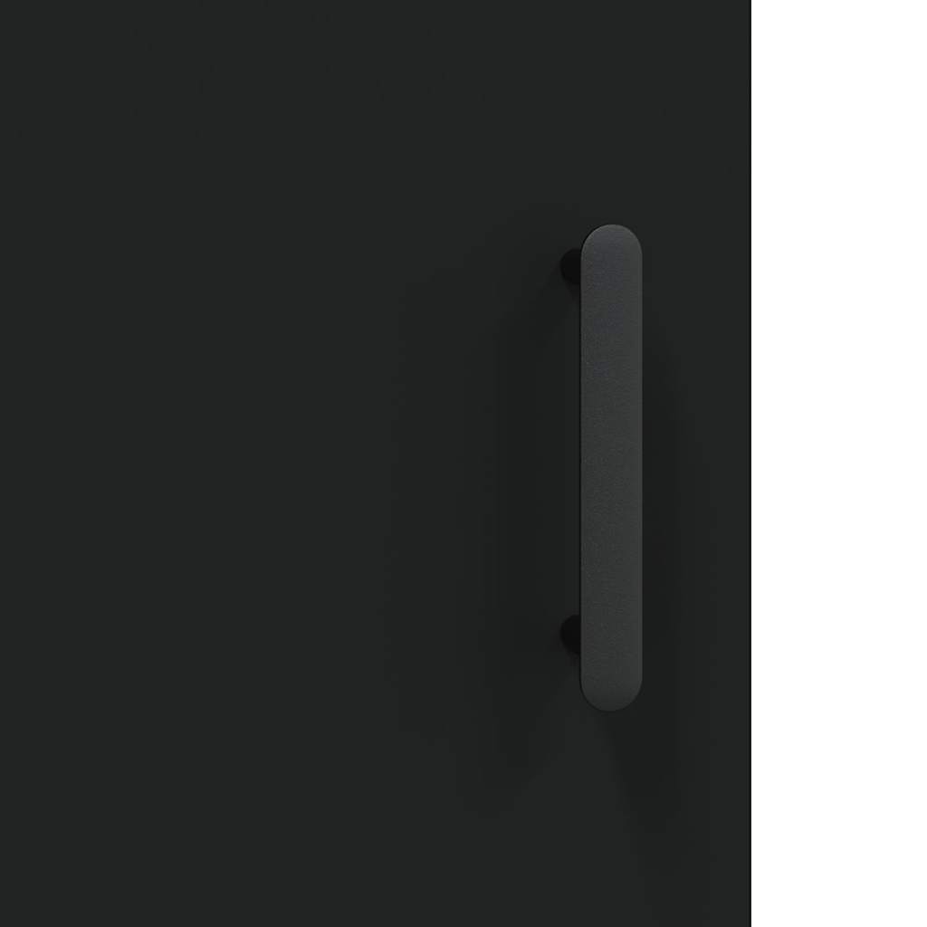 Mobile a Parete Nero 69,5x34,90 cm in Legno Multistrato | homemem39