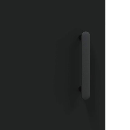 Mobile a Parete Nero 69,5x34,90 cm in Legno Multistrato | homemem39