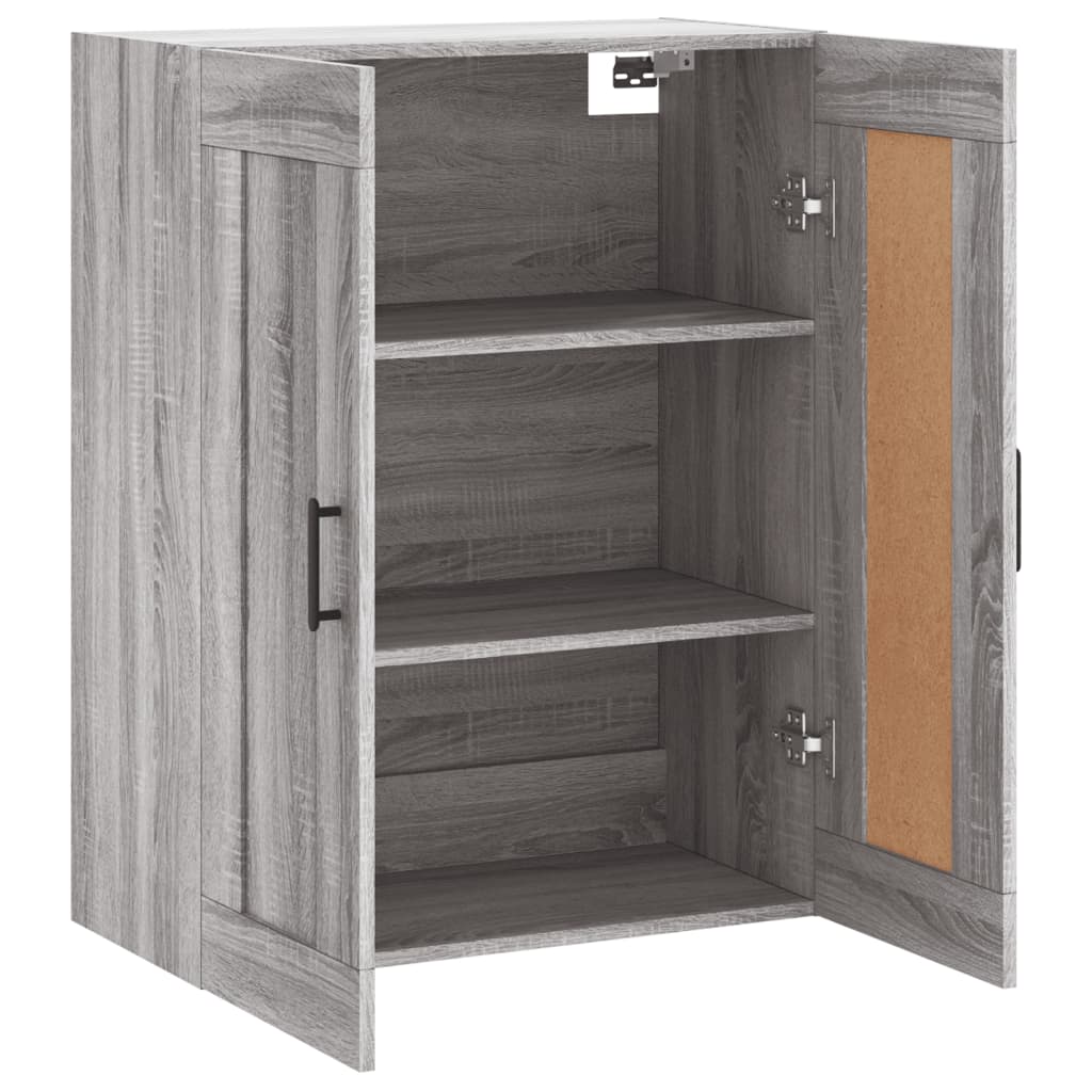 Mobile a Parete Grigio Sonoma 69,5x34x90 cm Legno Multistrato | homemem39