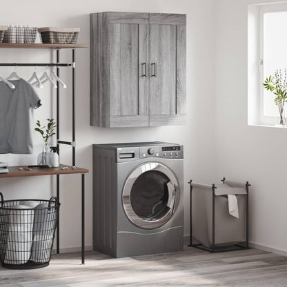 Mobile a Parete Grigio Sonoma 69,5x34x90 cm Legno Multistrato - homemem39
