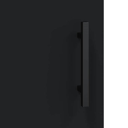 Mobile a Parete Nero 69,5x34,90 cm in Legno Multistrato | homemem39