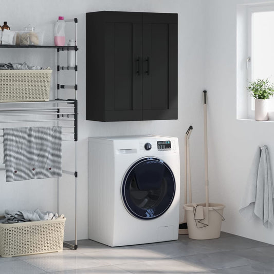 Mobile a Parete Nero 69,5x34,90 cm in Legno Multistrato - homemem39