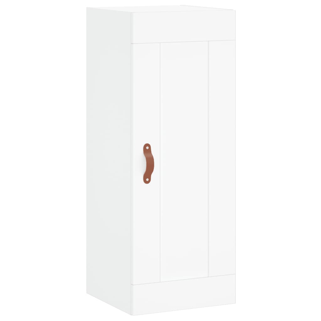 Mobile a Parete Bianco 34,5x34x90 cm in Legno Multistrato - homemem39