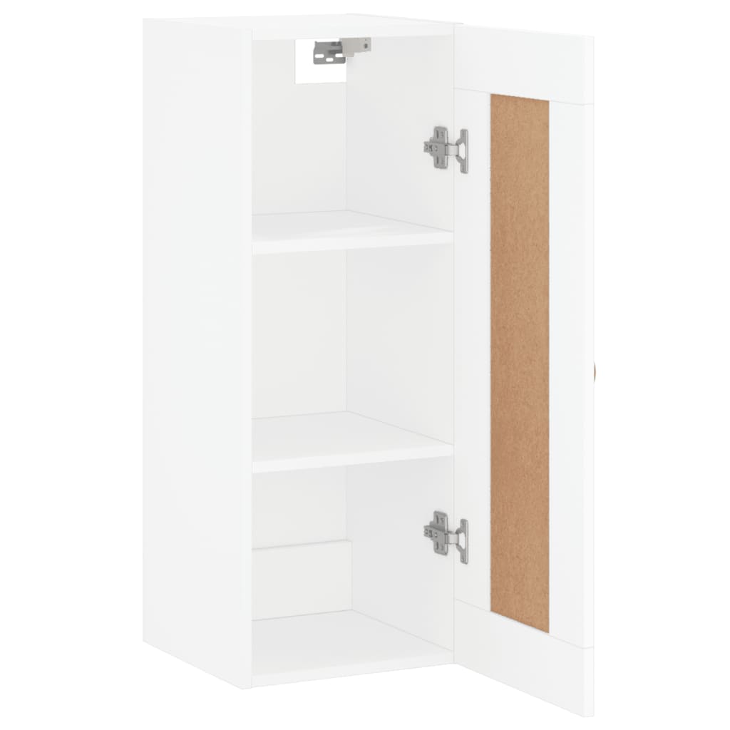 Mobile a Parete Bianco 34,5x34x90 cm in Legno Multistrato - homemem39