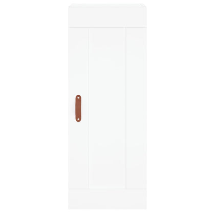 Mobile a Parete Bianco 34,5x34x90 cm in Legno Multistrato